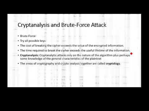 cryptanalysis and Brute-Force Attack||lec3