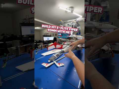 Building the E-Flite 90mm Viper RC Jet! #eflite #rc #jet #edf #flying #aviation #airplane