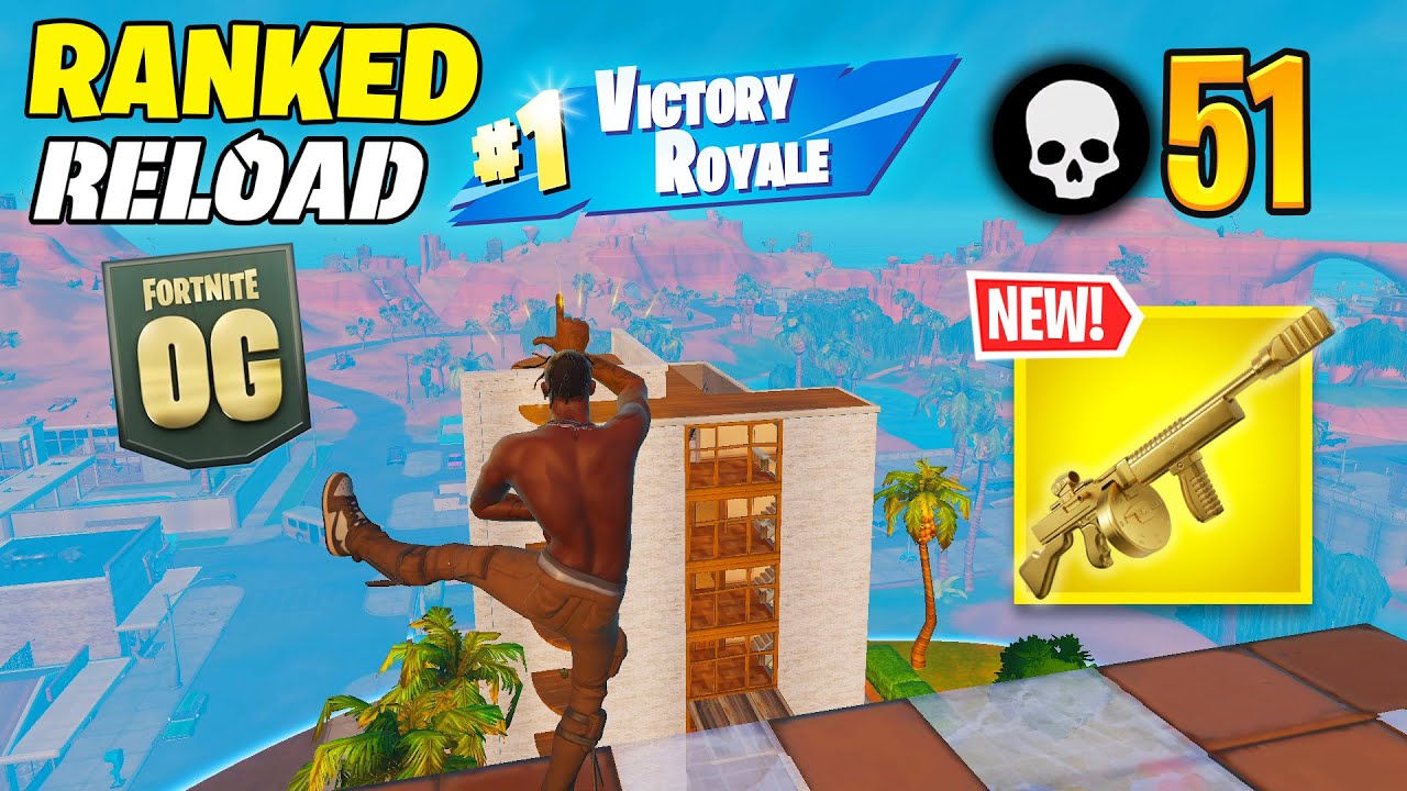 Fortnite Reload | 51 Kill Solo RANKED Win Gameplay (Fortnite Chapter 7)