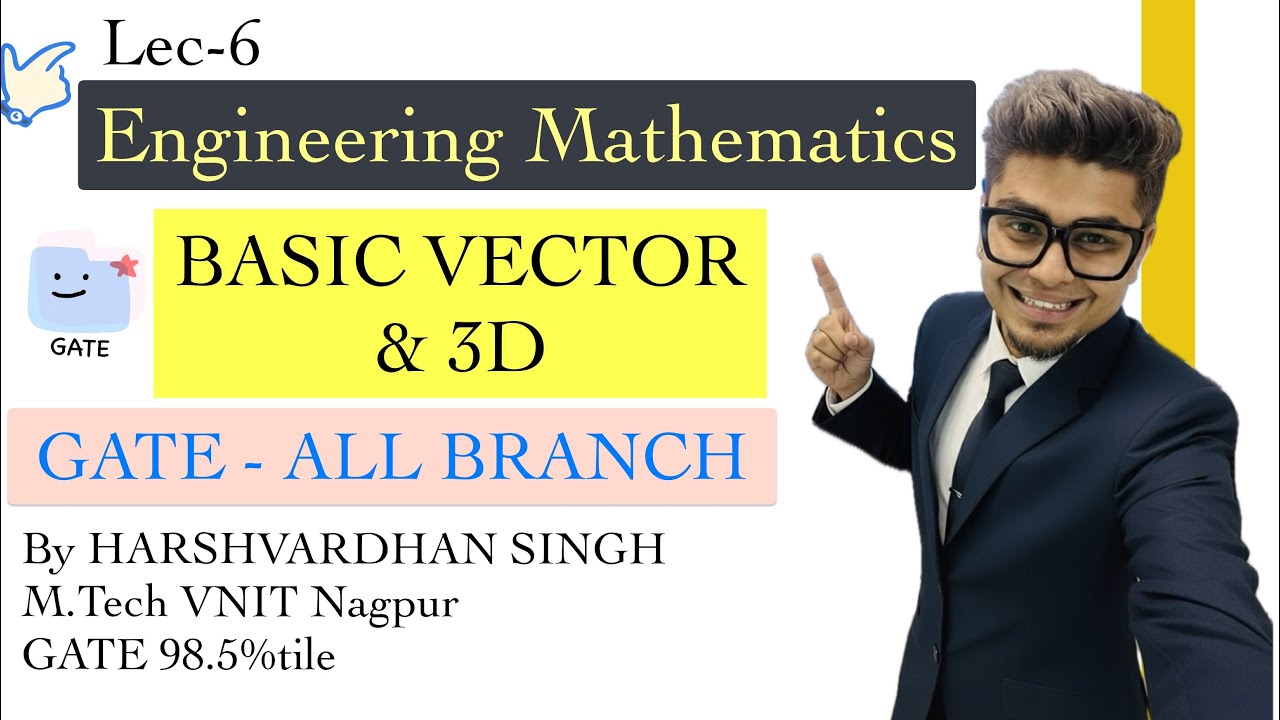 Master Vector & 3D Basics for GATE | Engineering Math Lecture by HV Sir 📐