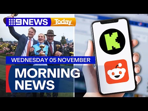 Lexus Melbourne Cup winner; New platforms joined social media ban | 9 News Australia