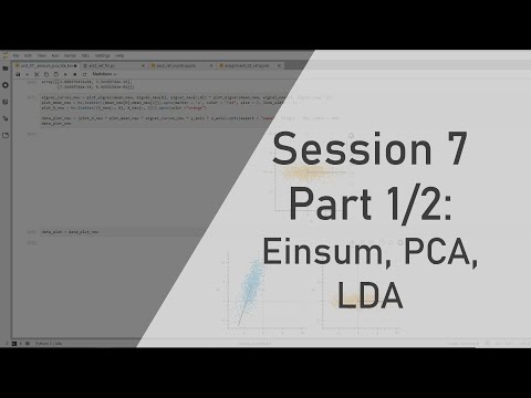 Informatik 2: Session 7 Part 1/2 - Einsum, PCA, LDA