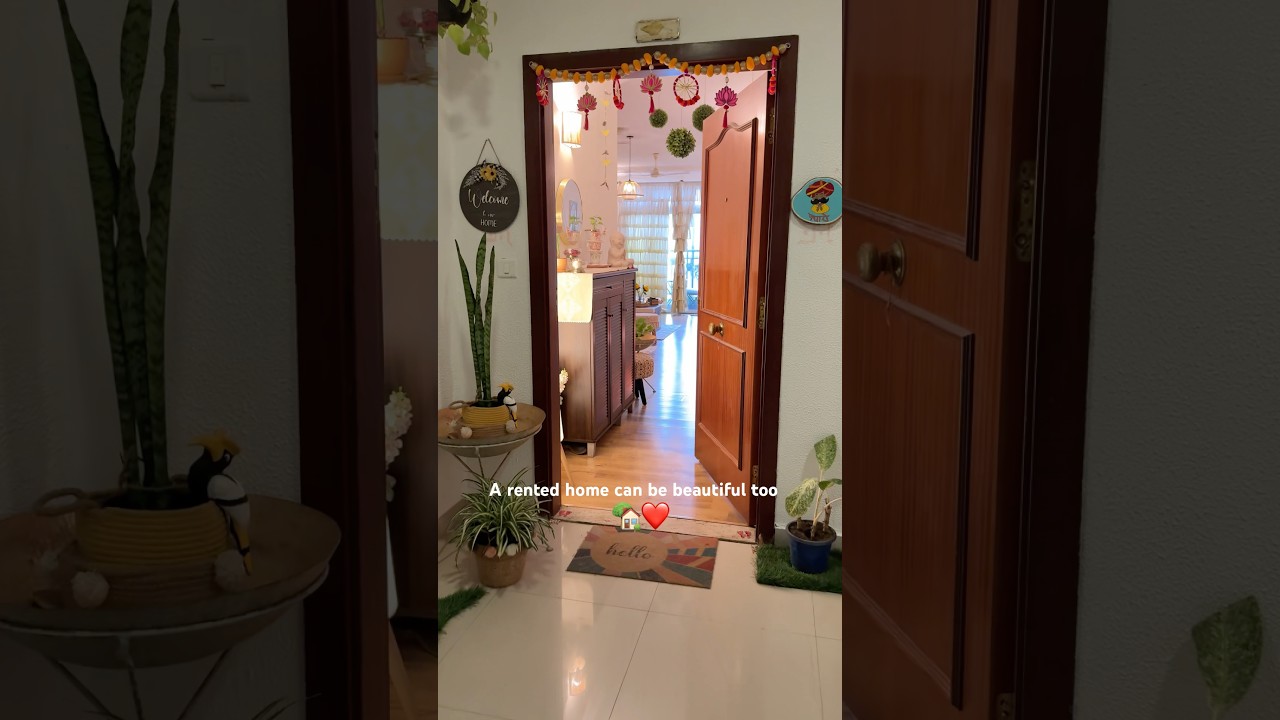 My Rented Home🥹🏡 #shorts #youtubeshorts #homedecor #hometour #livingroom #home