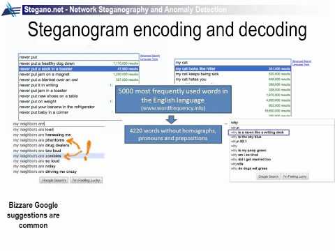 StegSuggest (Steganography in Google Suggest)