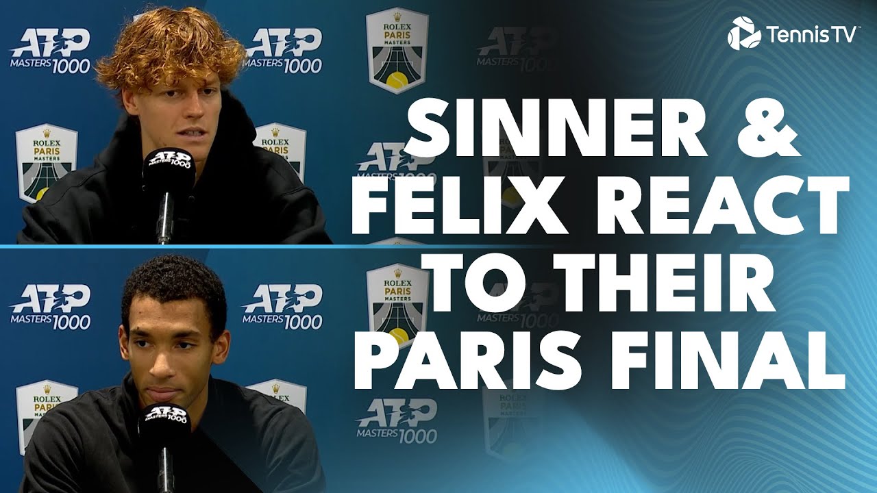 Jannik Sinner & Felix Auger-Aliassime Share Their Reactions to the Paris Final 🎾