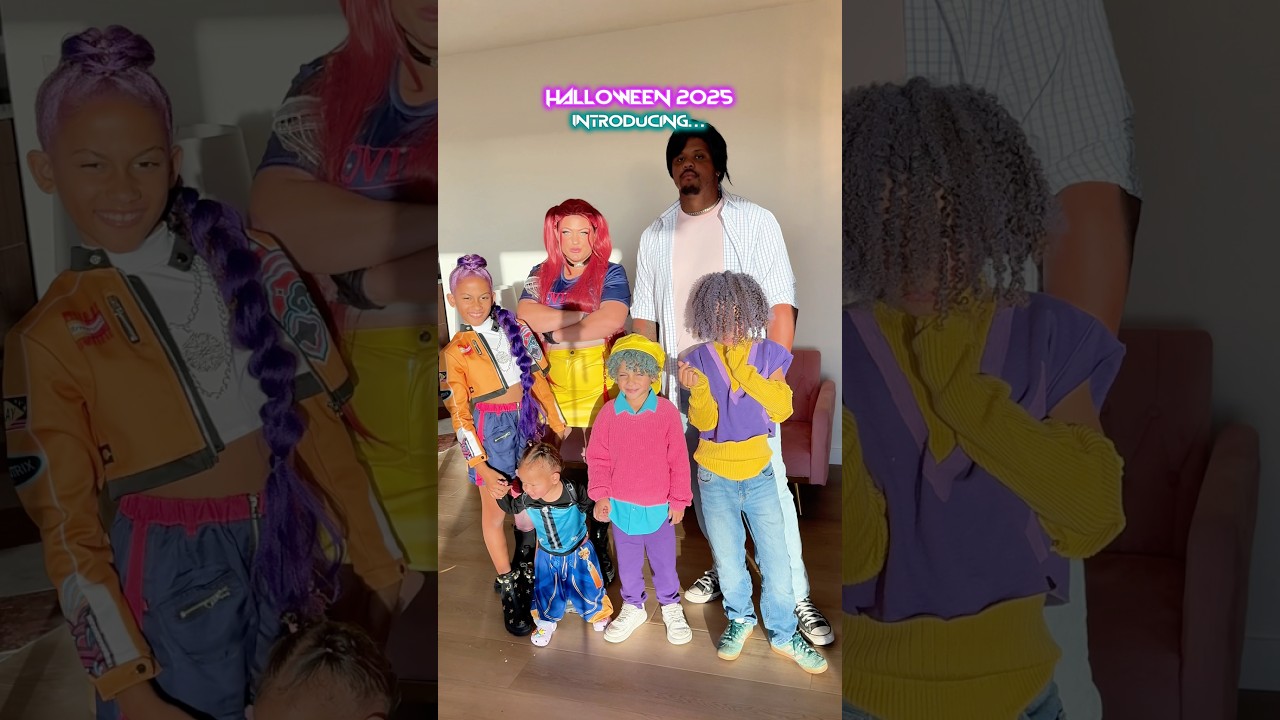 Celebrate Halloween with Huntr/X & Saja Boys! 🎃 #FamilyCostume #KpopDemonHunters