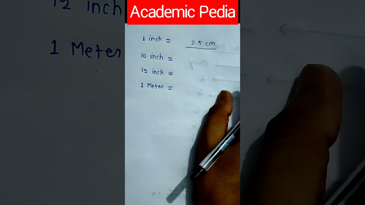 Inch to cm Conversion | Easy Maths Tricks 📏