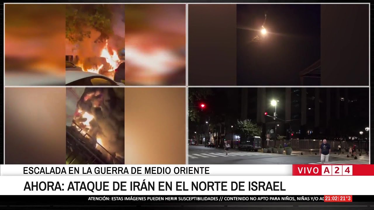 Irán ataca el norte de Israel en escalada bélica 🚨