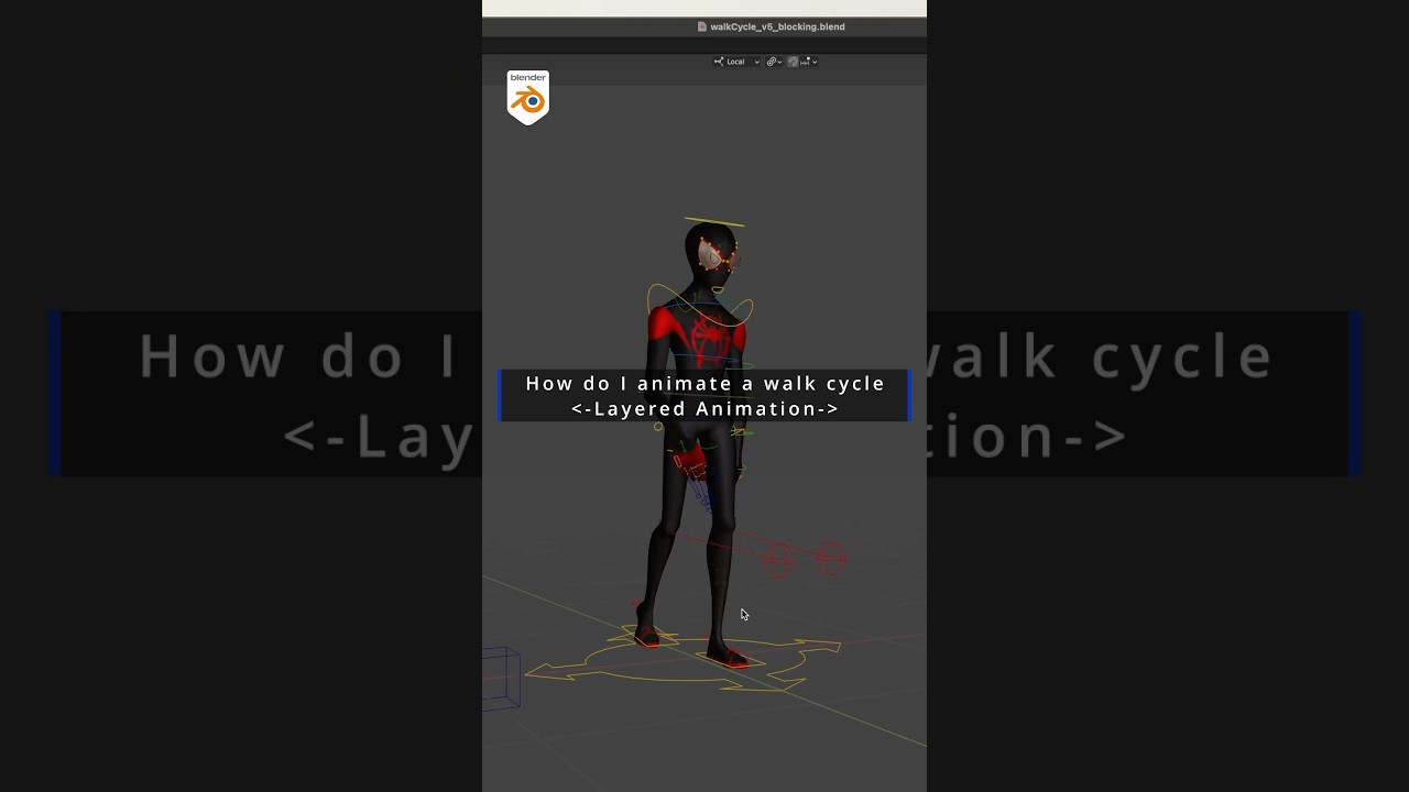 Create a Walk Cycle Animation in Blender πΆββοΈ