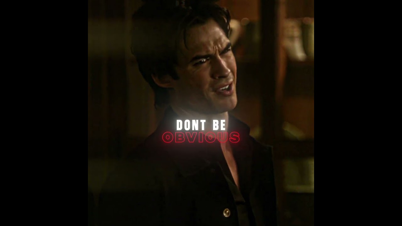 Epic Damon Salvatore Edit: 'Don't Be Obvious Stefan' π₯ | The Vampire Diaries Short