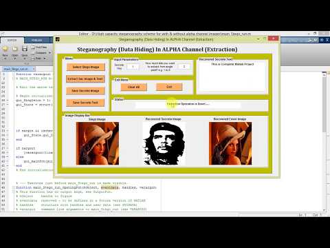 Steganography secret data hiding using Image Processing Matlab Project Source Code