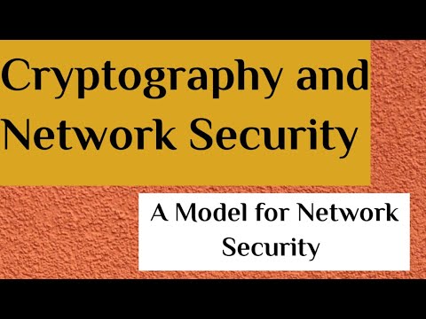 A Model for Network Security in cryptography and Network Security || Cryptography and NS