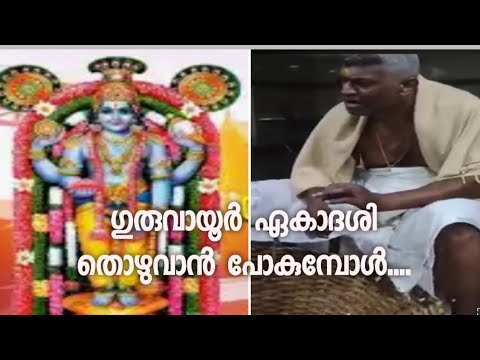 ഗുരുവായൂരിൽ കൃഷ്ണന്റെ ഭക്തി യാത്ര 🚶‍♂️