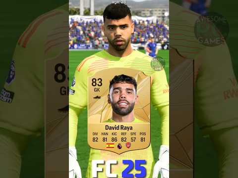 🇪🇸 DAVID RAYA fifa evolution (16-25) #eafc25 #fc25 #fifa #davidraya #arsenal