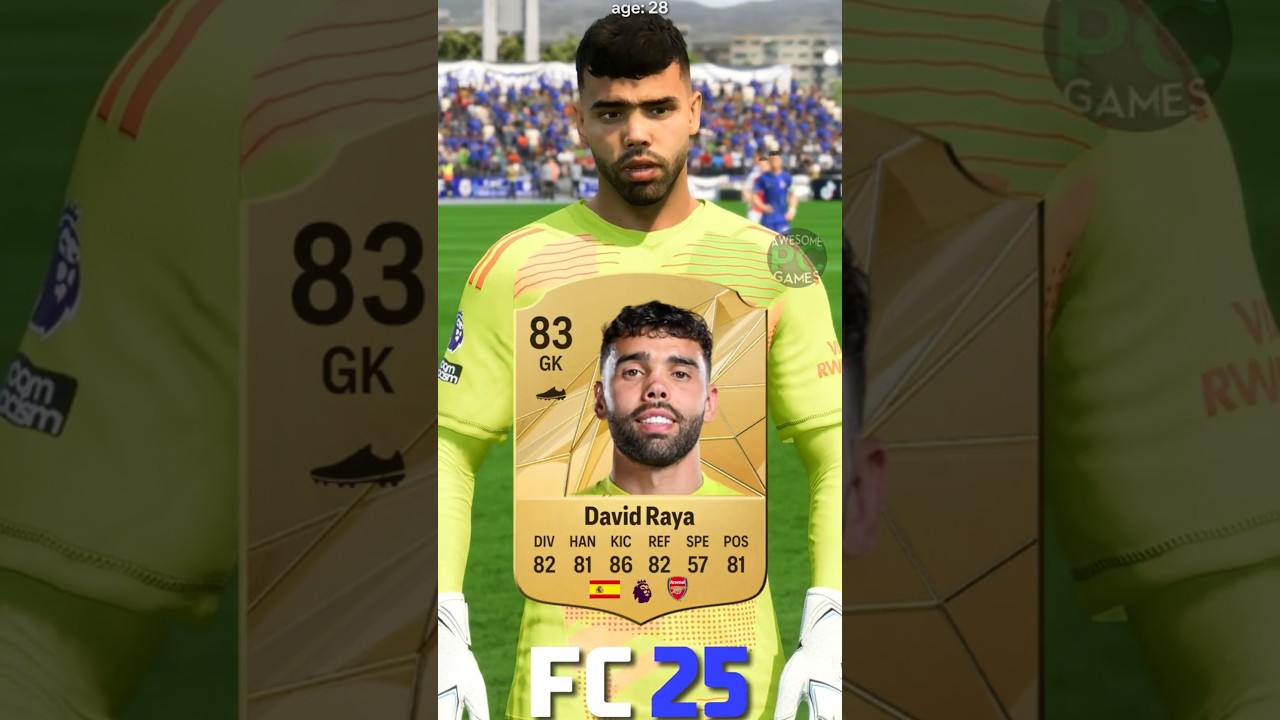 David Raya's FIFA Evolution from 16 to 25: Arsenal & Brentford Highlights ⚽