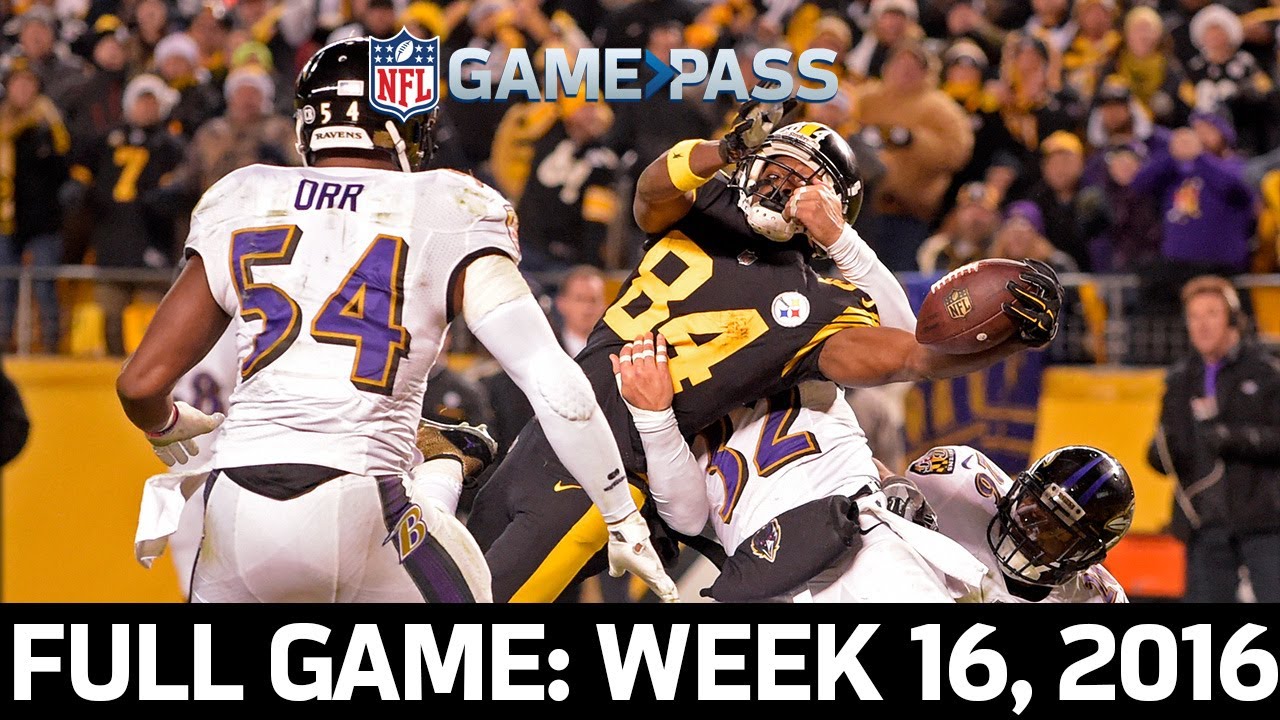 Epic Comeback: Ravens vs. Steelers 2016 Week 16 Full Game 🏈