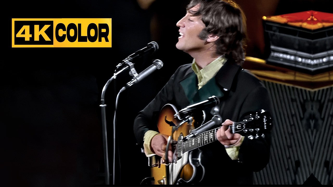 (4K Color) The Beatles - Nowhere Man