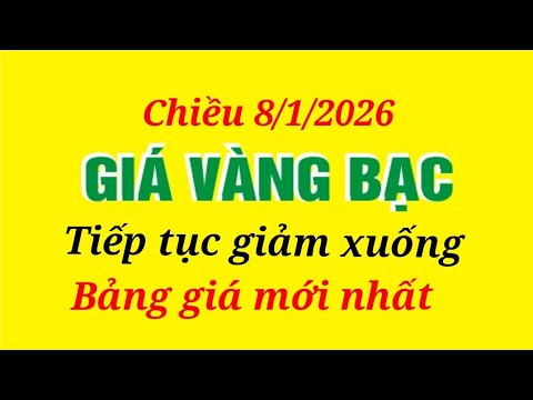 Giá Vàng Hôm Nay 8/1/2026 - Nhẫn 9999 & SJC 🟡