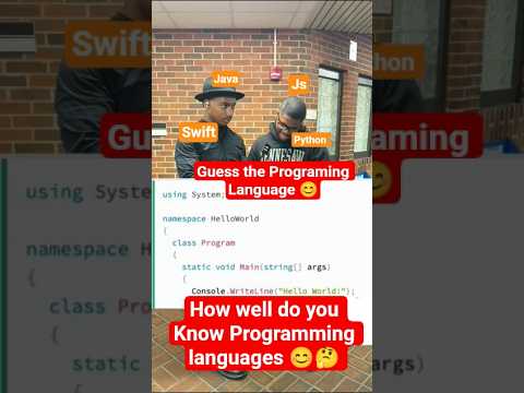 Guess the Programming Language! 🖥️