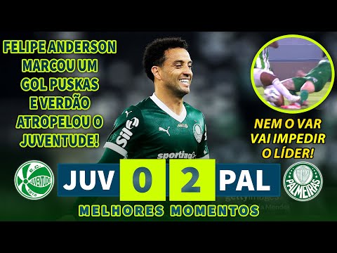 SHOW DO LÍDER VERDÃO | Juventude 0 x 2 Palmeiras | Melhores Momentos (COMPLETO) | 02/11/2025
