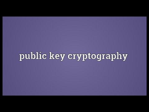 Public key cryptography Meaning