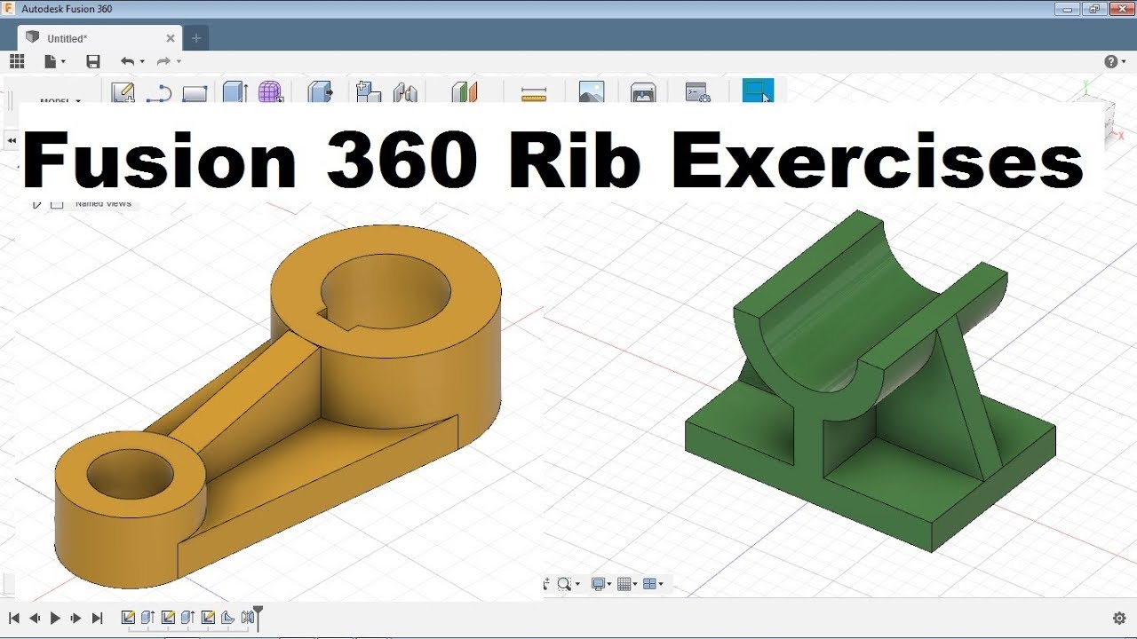Fusion 360 Rib Feature Modeling Guide 🛠️