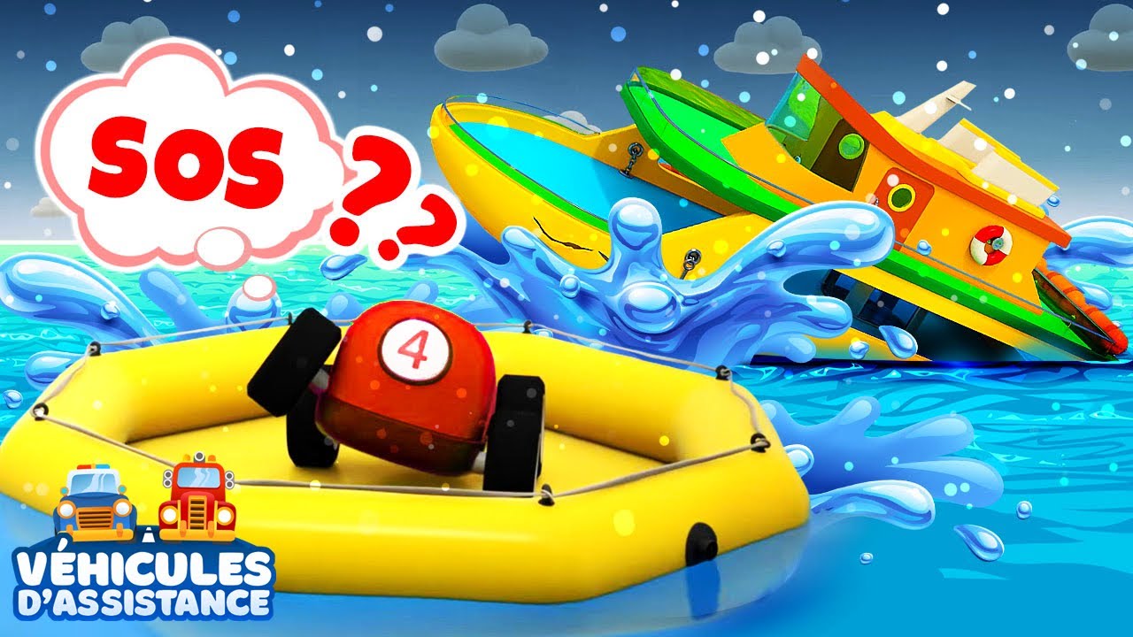 Urgent : Le bateau des petites voitures en danger, qui viendra à leur secours ? 🚢🌊