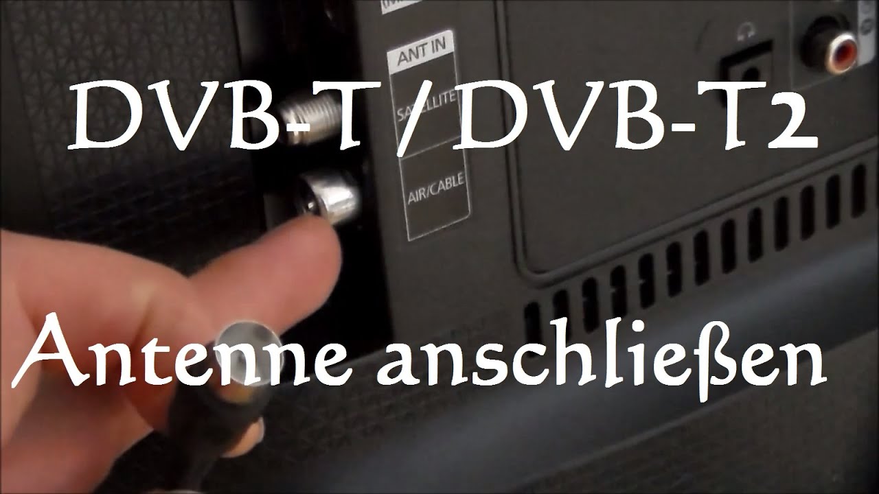 DVB-T2 Antenne & Receiver anschließen 📺