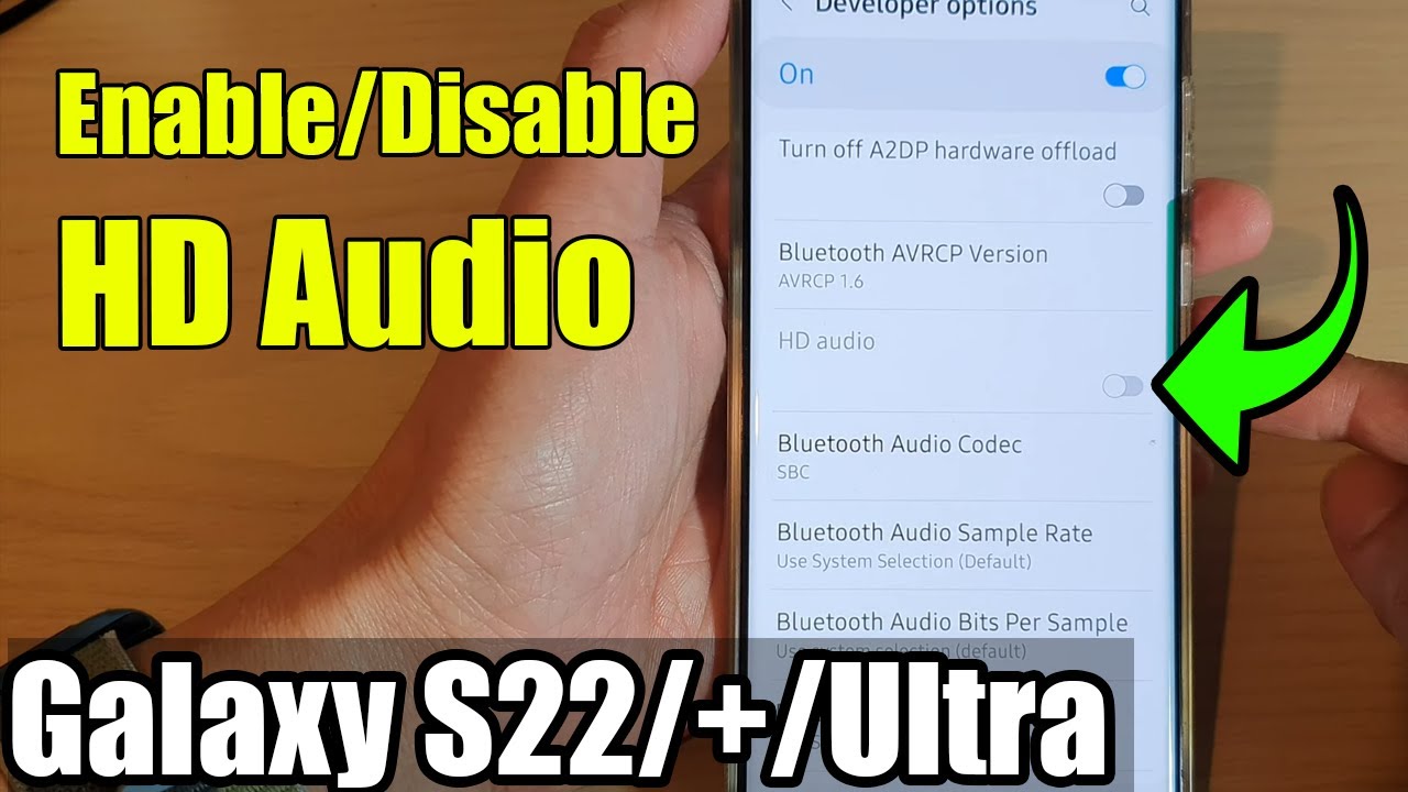 Galaxy S22/S22+/Ultra: How to Enable/Disable HD Audio