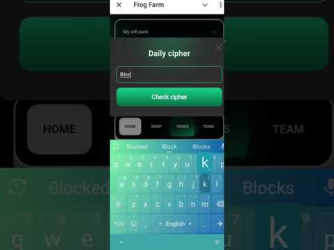 5 December Frog Farm Cipher Code | Daily Frog farm code | #Frog #crypto