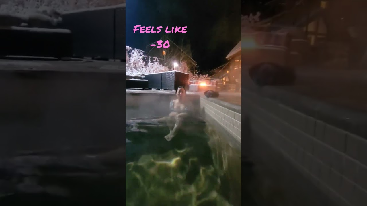 Chilling in a Hot Pool at -30°C ❄️ | Bucket List Adventure in Banff 2022