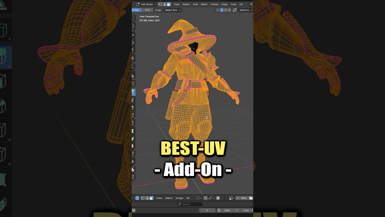 My Favorite UV-Mapping Addon in Blender (MIO3) 🌟
