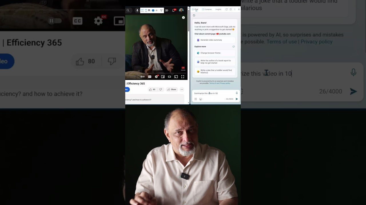 Summarise Any Video In Seconds With Edge Copilot