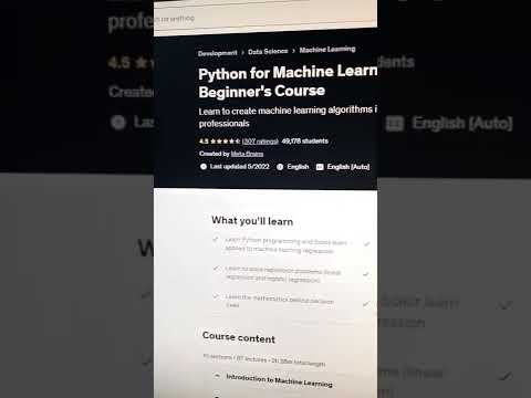 Python for Machine Learning: The Complete Beginner's Course - Udemy Free Course