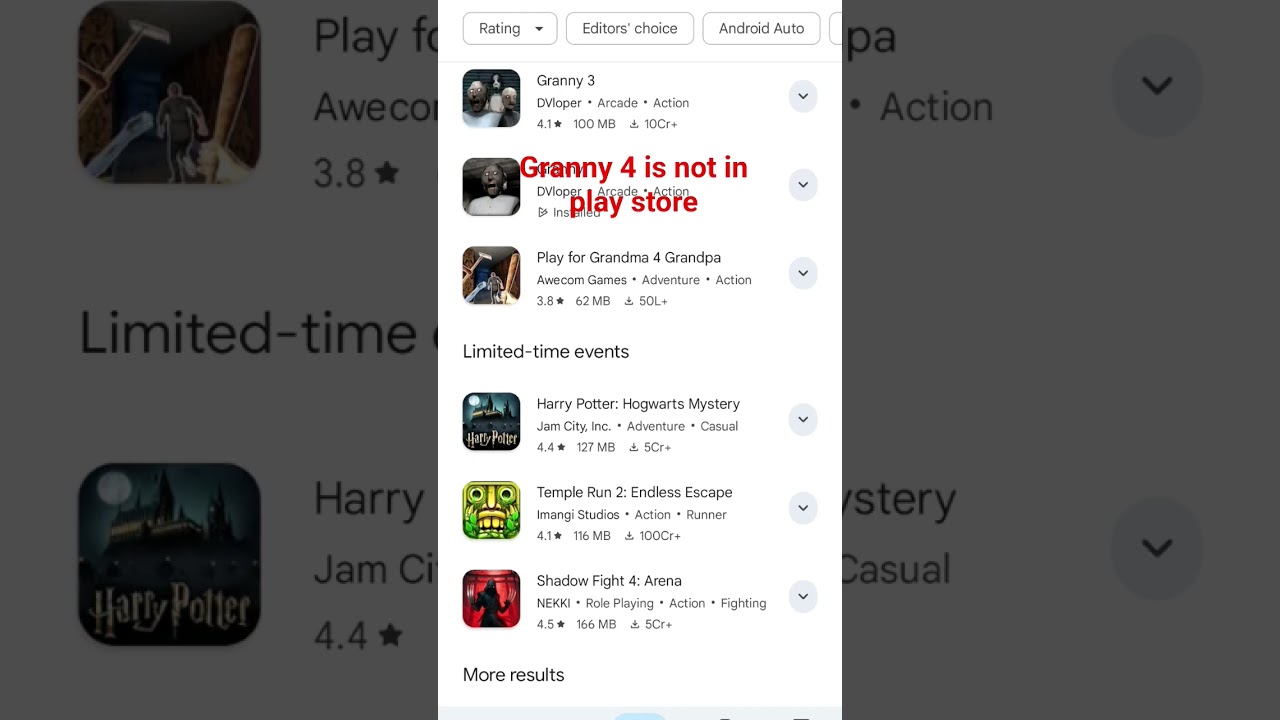 Granny 4 Not in Play Store? Here's Why