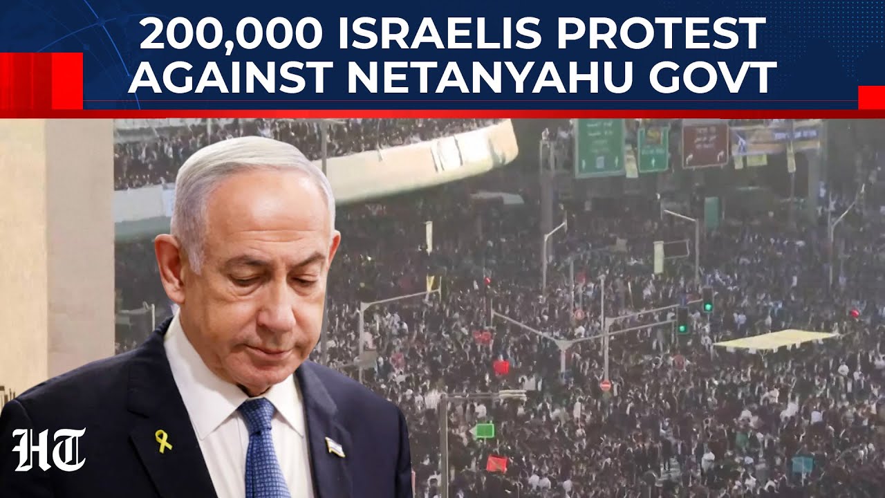 Netanyahu Confronts Protest as 200,000 Ultra-Orthodox Block Jerusalem 🚧