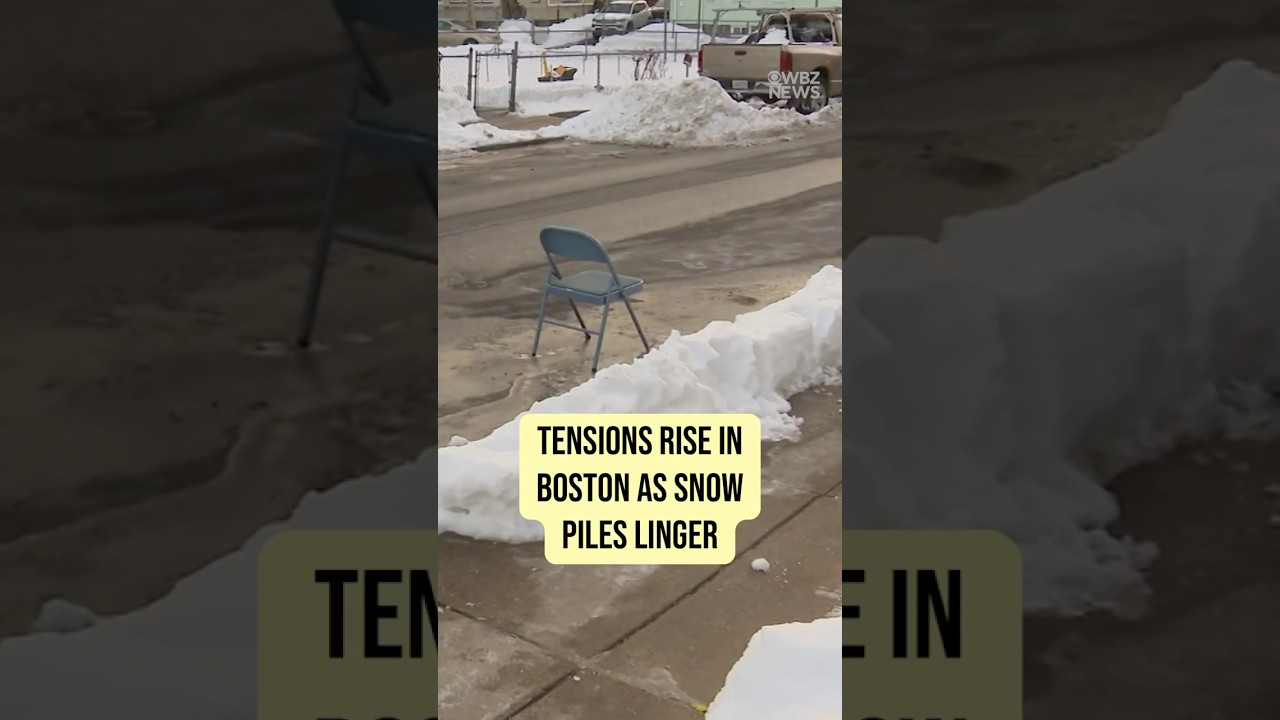 Tensions rise in Boston as snow piles linger