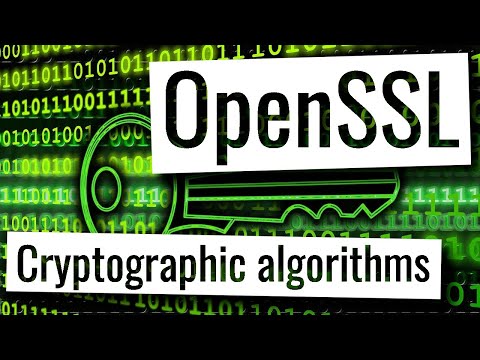 Openssl - Cryptographic algorithms, short explanation