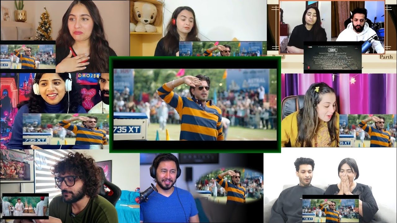 Dunki Trailer Mix Mash Up Reactions | Shah Rukh Khan | Rajkumar Hirani |  Taapsee |  Vicky  | Hindi