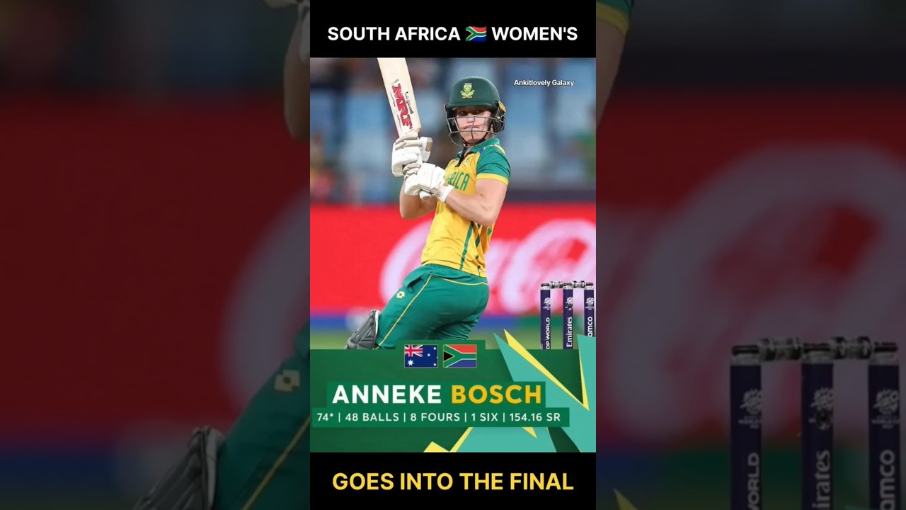 Anneke Bosch's Explosive 74-Run Innings! 🔥 #CricketShorts