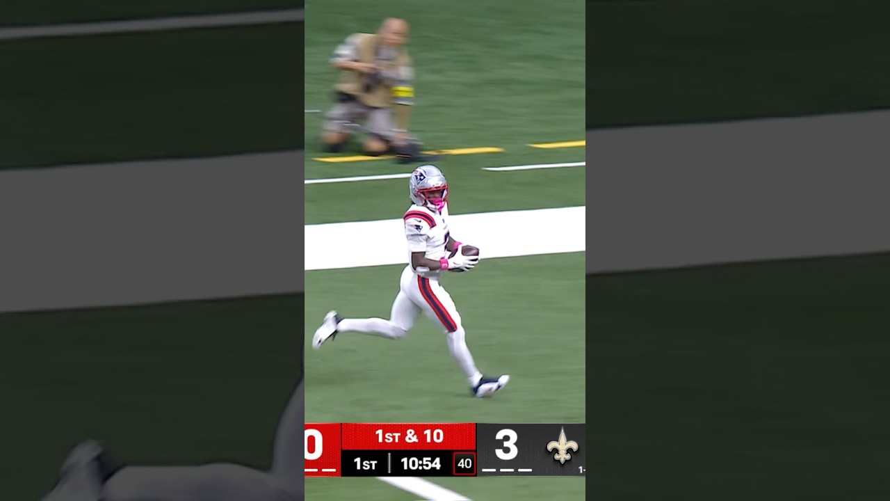 Incredible 53-Yard Touchdown Pass from Drake Maye to Pop Douglas! π