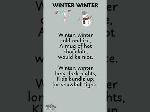 Winter Winter | English poem for kids | Poems in English | #writtentreasures #shorts