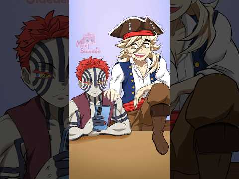 🏴☠️👹When You Have a pi-RAT Problem I Akaza x Doma #Demonslayer #KimetsuNoYaiba