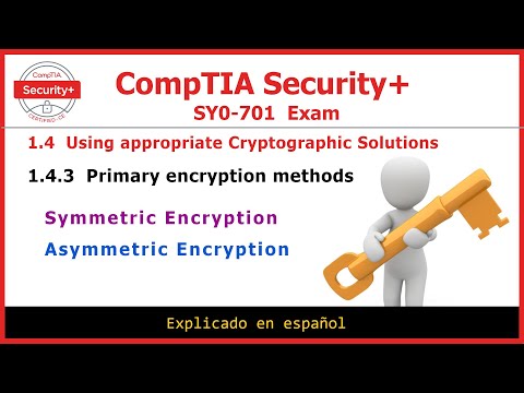 𝟏.𝟒.𝟑 𝐂𝐫𝐢𝐩𝐭𝐨𝐠𝐫𝐚𝐟í𝐚 𝐒𝐢𝐦é𝐭𝐫𝐢𝐜𝐚 𝐲 𝐂𝐫𝐢𝐩𝐭𝐨𝐠𝐫𝐚𝐟í𝐚 𝐀𝐬𝐢𝐦é𝐭𝐫𝐢𝐜𝐚 | CompTIA Security+ |  (with English subs.)