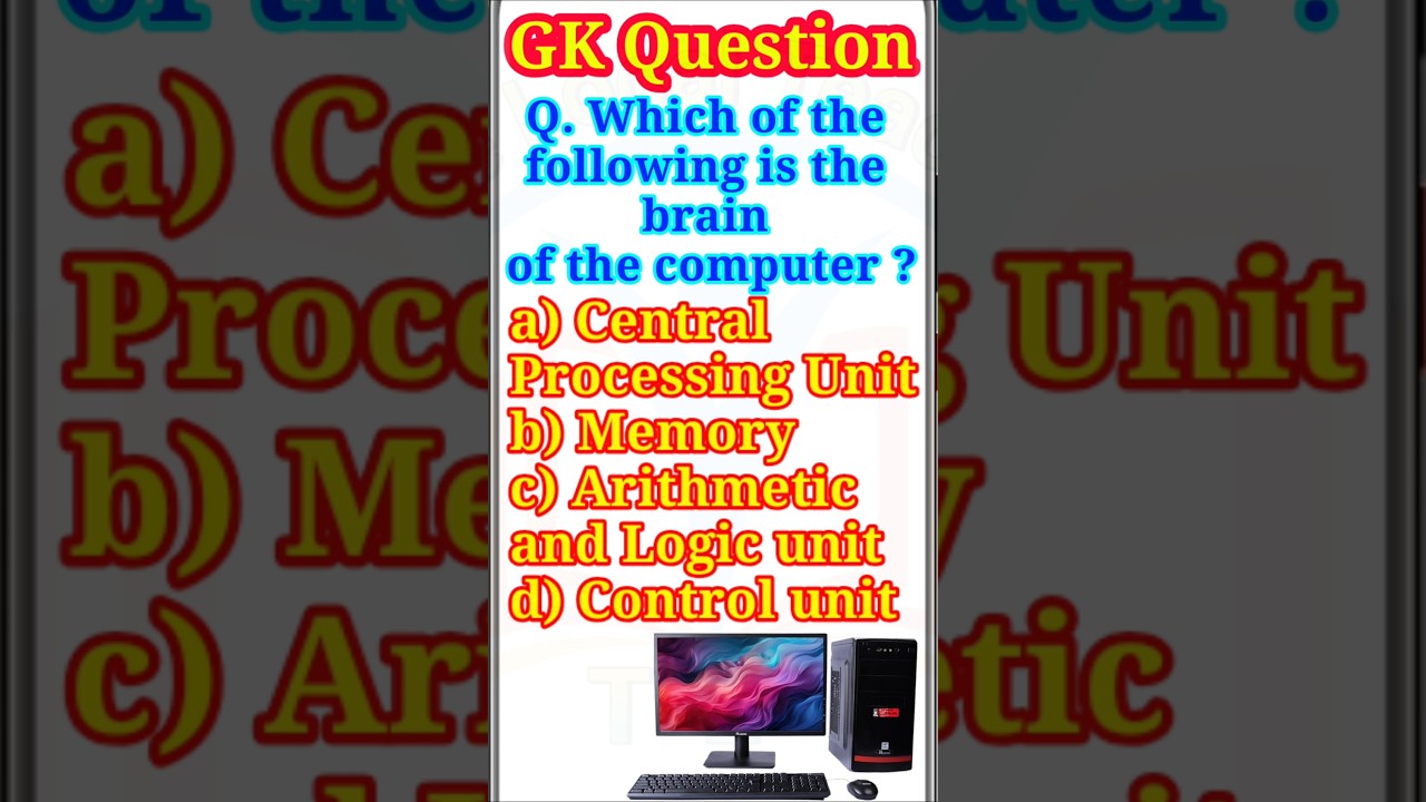 Basic Computer & GK Questions for Beginners 💻