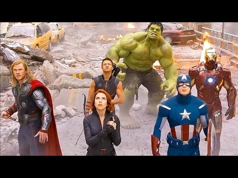All Avengers Movie Final Battles 🦸♂️