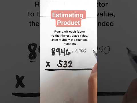 Estimating Product #math #multiplication #shorts