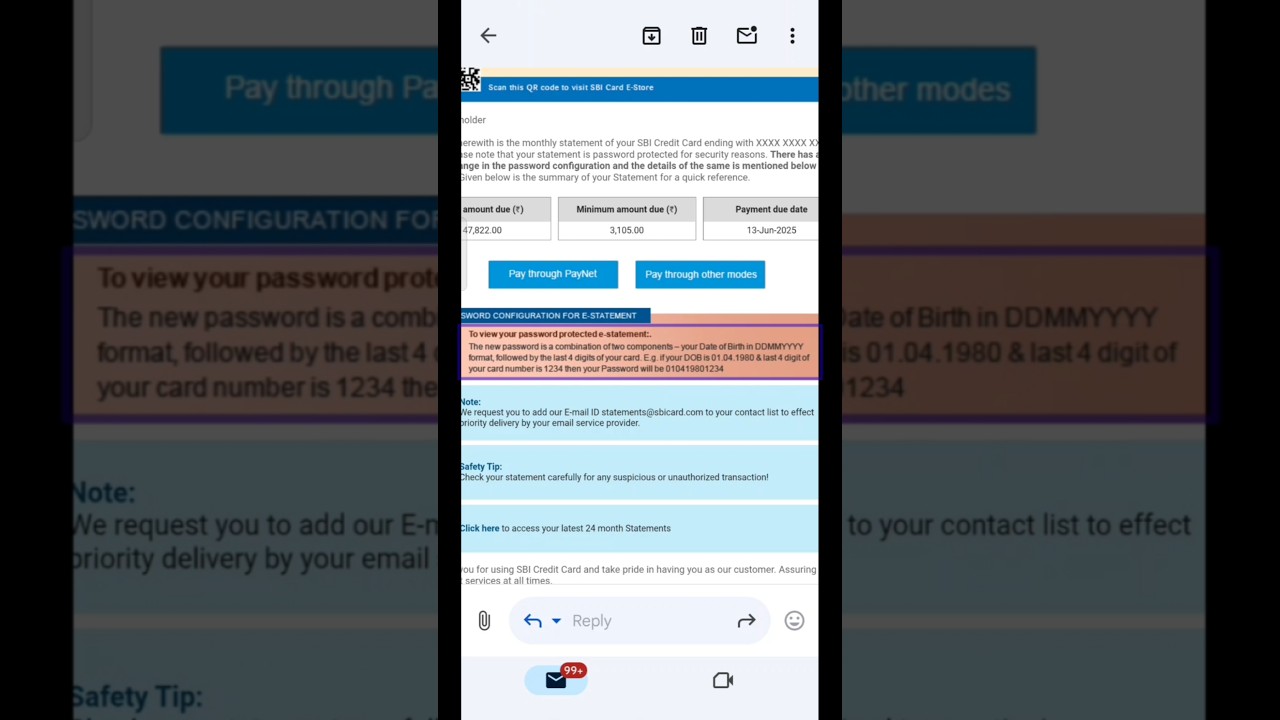 How to Find the Password for Your SBI Credit Card Statement PDF