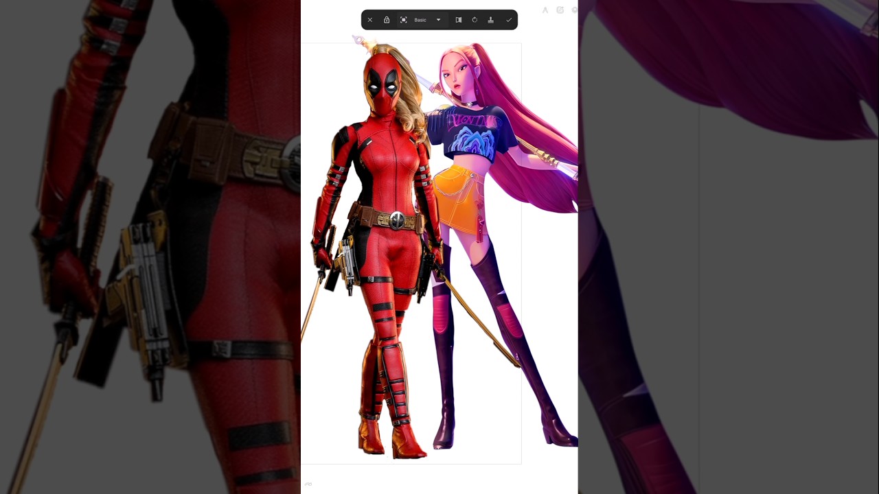 Lady Deadpool in K-pop Style 🎨