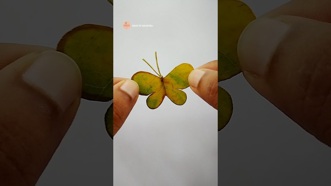 DIY Leaf Butterfly Craft 🌿🦋